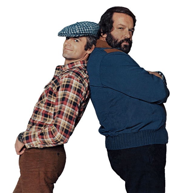 Bud Spencer & Terence Hill R&uuml;cken an R&uuml;cken